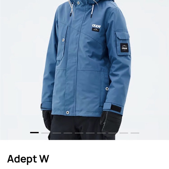 DOPE Blue Hooded Jacket - Picture 1 of 14